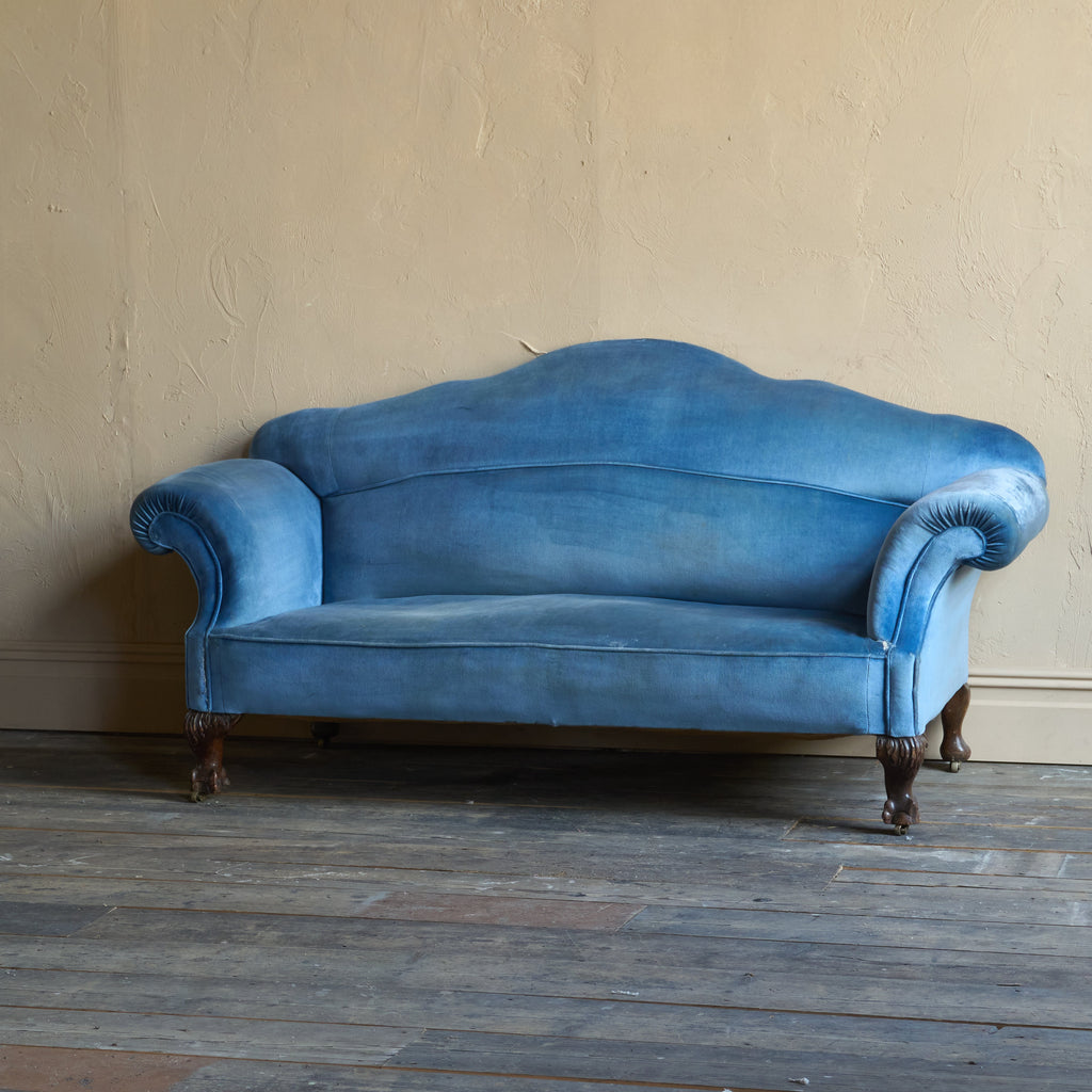 Antique Sofa with Ball and Claw Legs-Antique Seating-KONTRAST