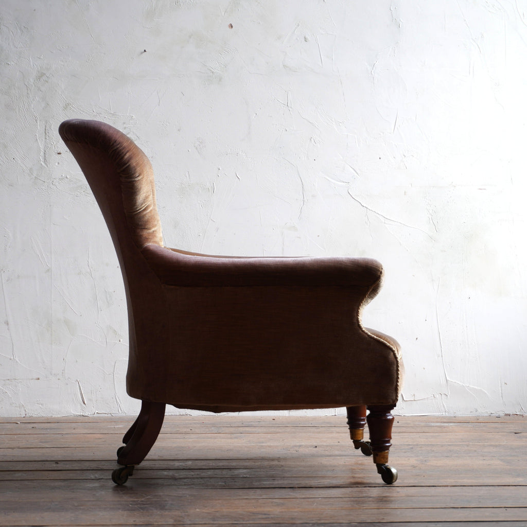 Antique Spoon back Armchair att' to Holland and sons-Antique Seating-KONTRAST