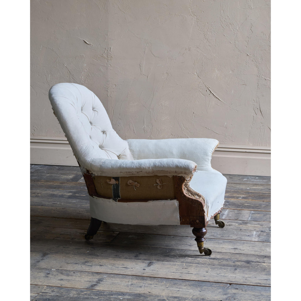 Antique Spoonback Armchair by C. Hindley & Sons - lined-Antique Seating-KONTRAST