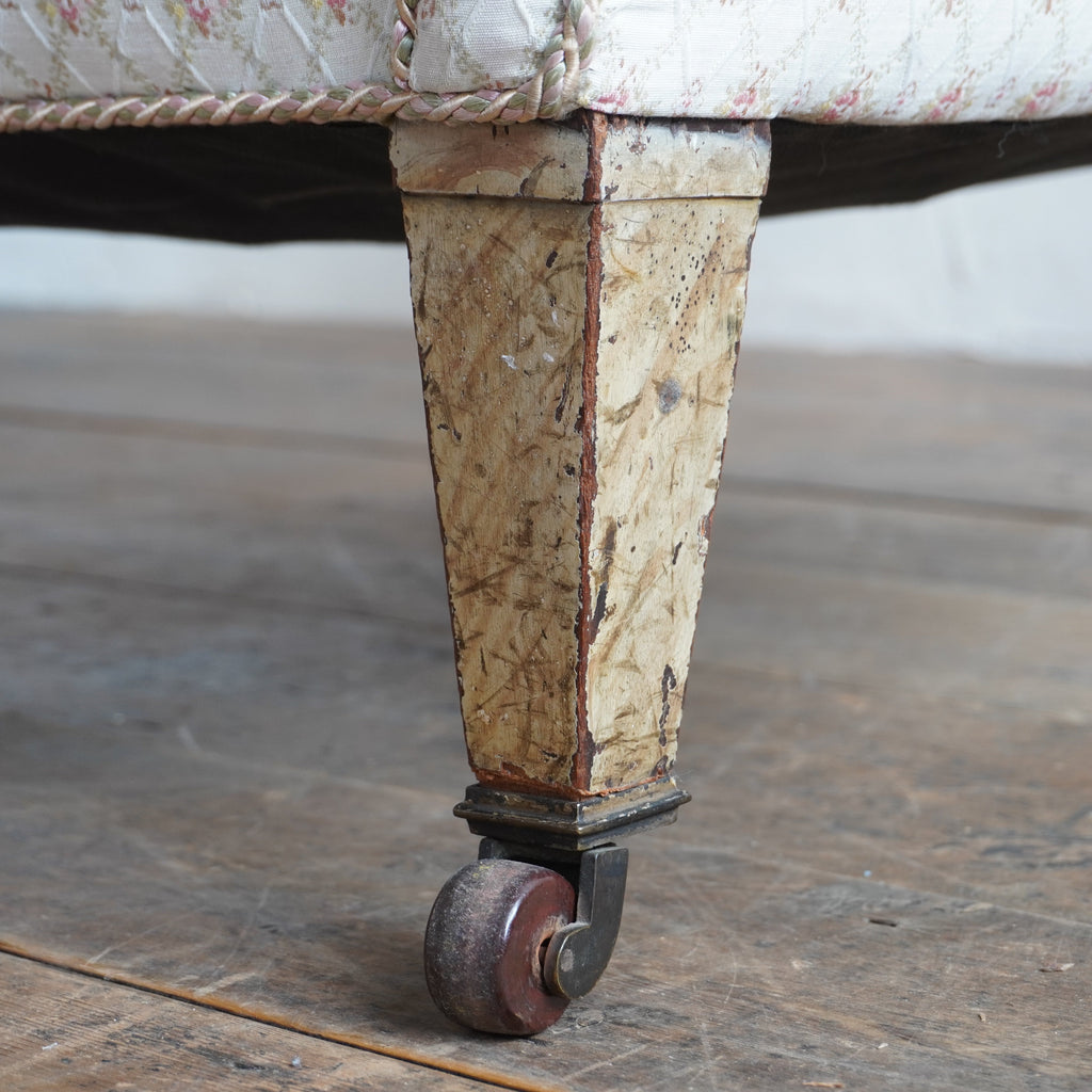 Antique Tub Armchair - faux birch legs-Antique Seating-KONTRAST