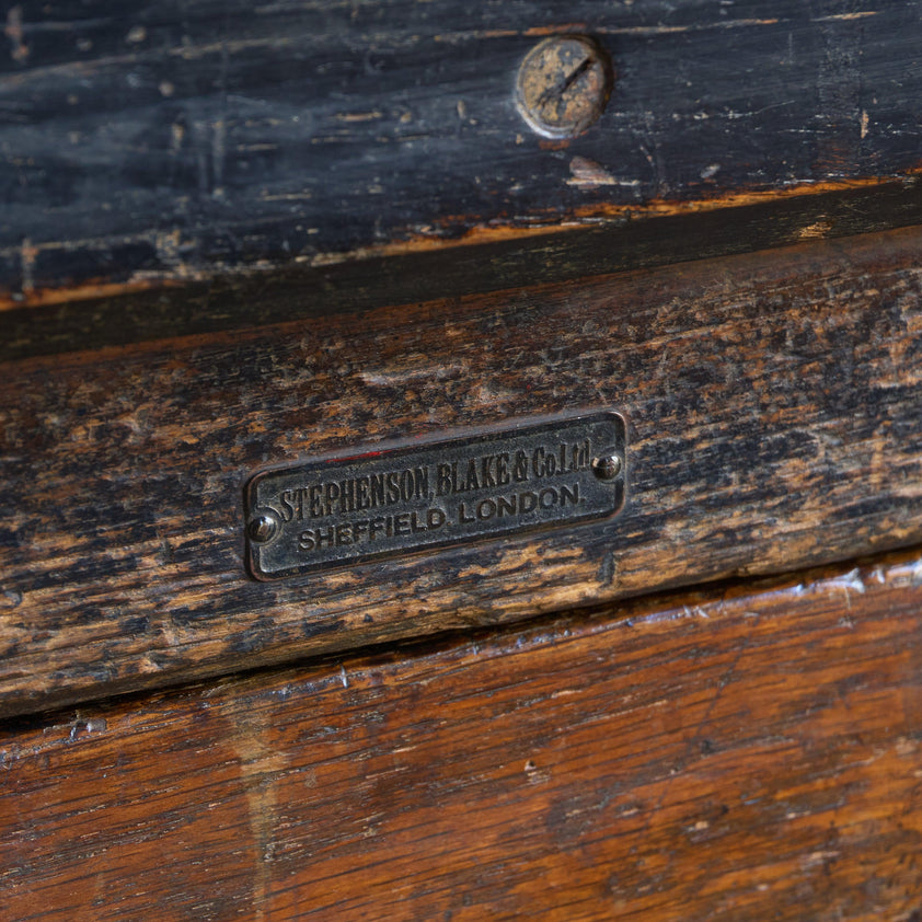 Antique Typesetting Table- printers storage - kitchen island – KONTRAST