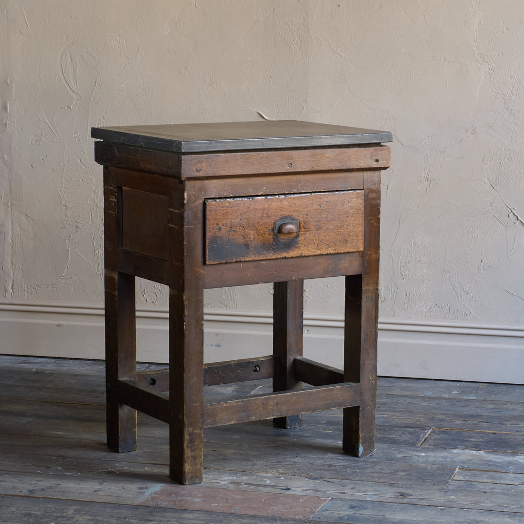 Antique Typesetting Table- printers storage - kitchen island-Antique Storage-KONTRAST