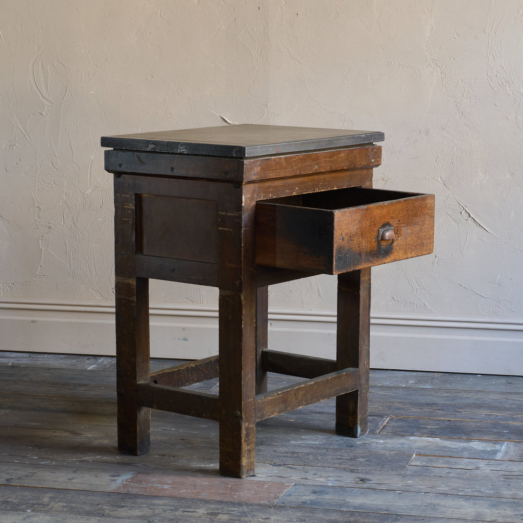 Antique Typesetting Table- printers storage - kitchen island-Antique Storage-KONTRAST