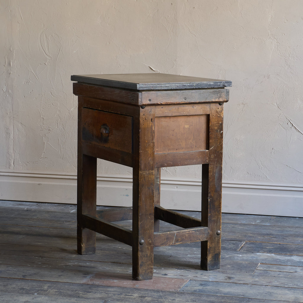 Antique Typesetting Table- printers storage - kitchen island-Antique Storage-KONTRAST