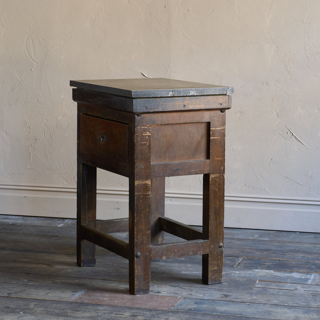 Antique Typesetting Table- printers storage - kitchen island-Antique Storage-KONTRAST