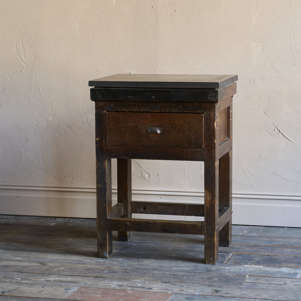 Antique Typesetting Table- printers storage - kitchen island-Antique Storage-KONTRAST