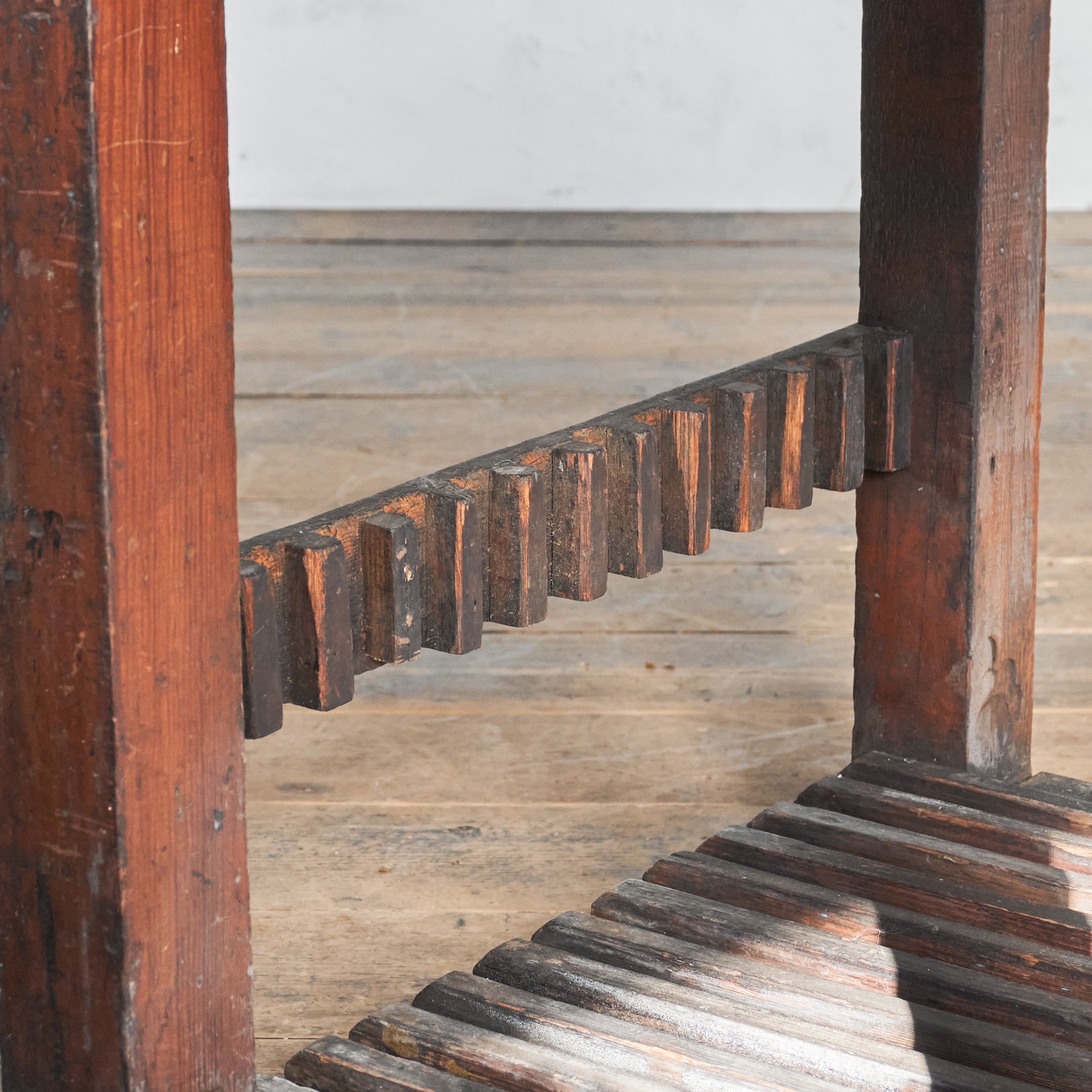 Antique Typesetting Table- printers storage - kitchen island– KONTRAST