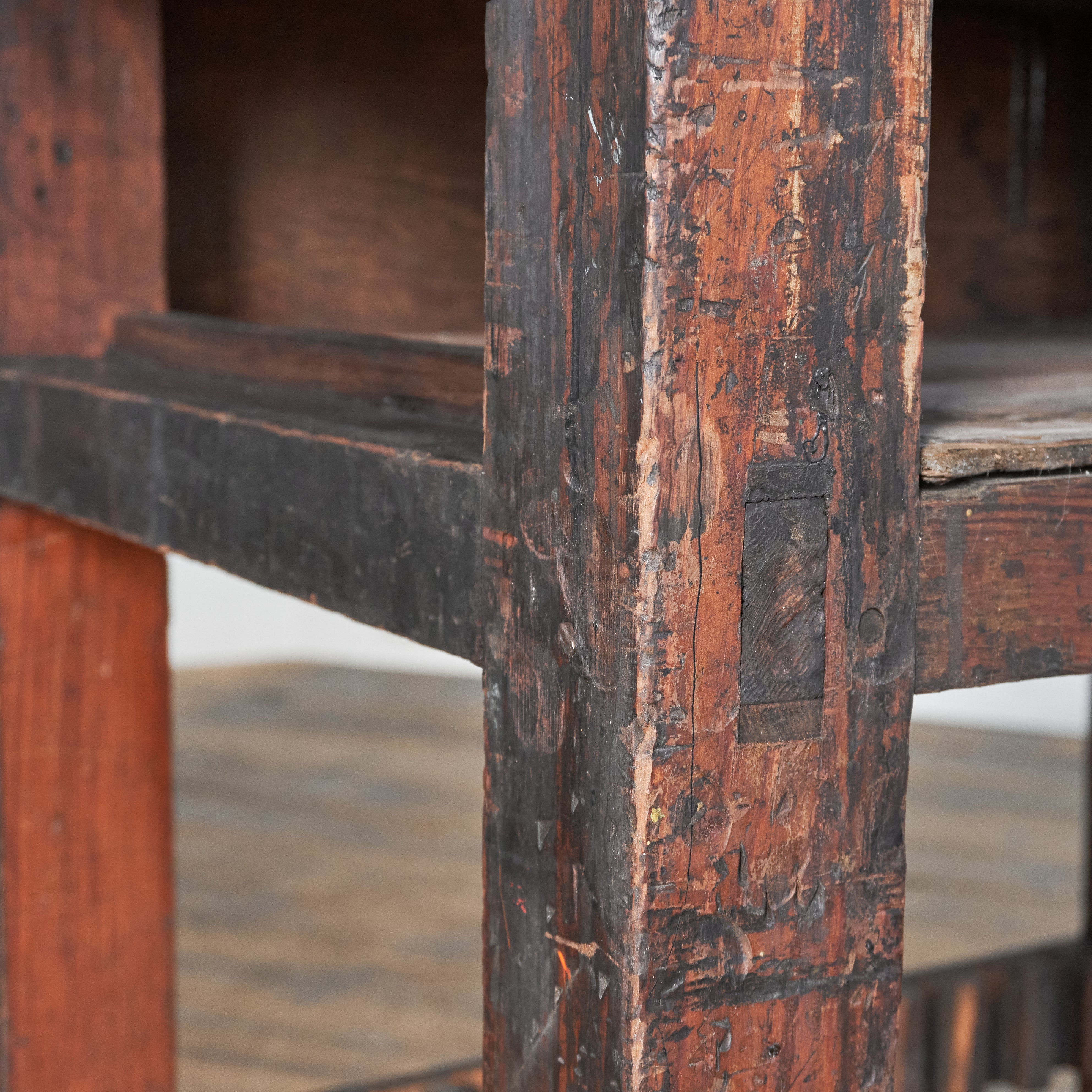 Antique Typesetting Table- printers storage - kitchen island– KONTRAST