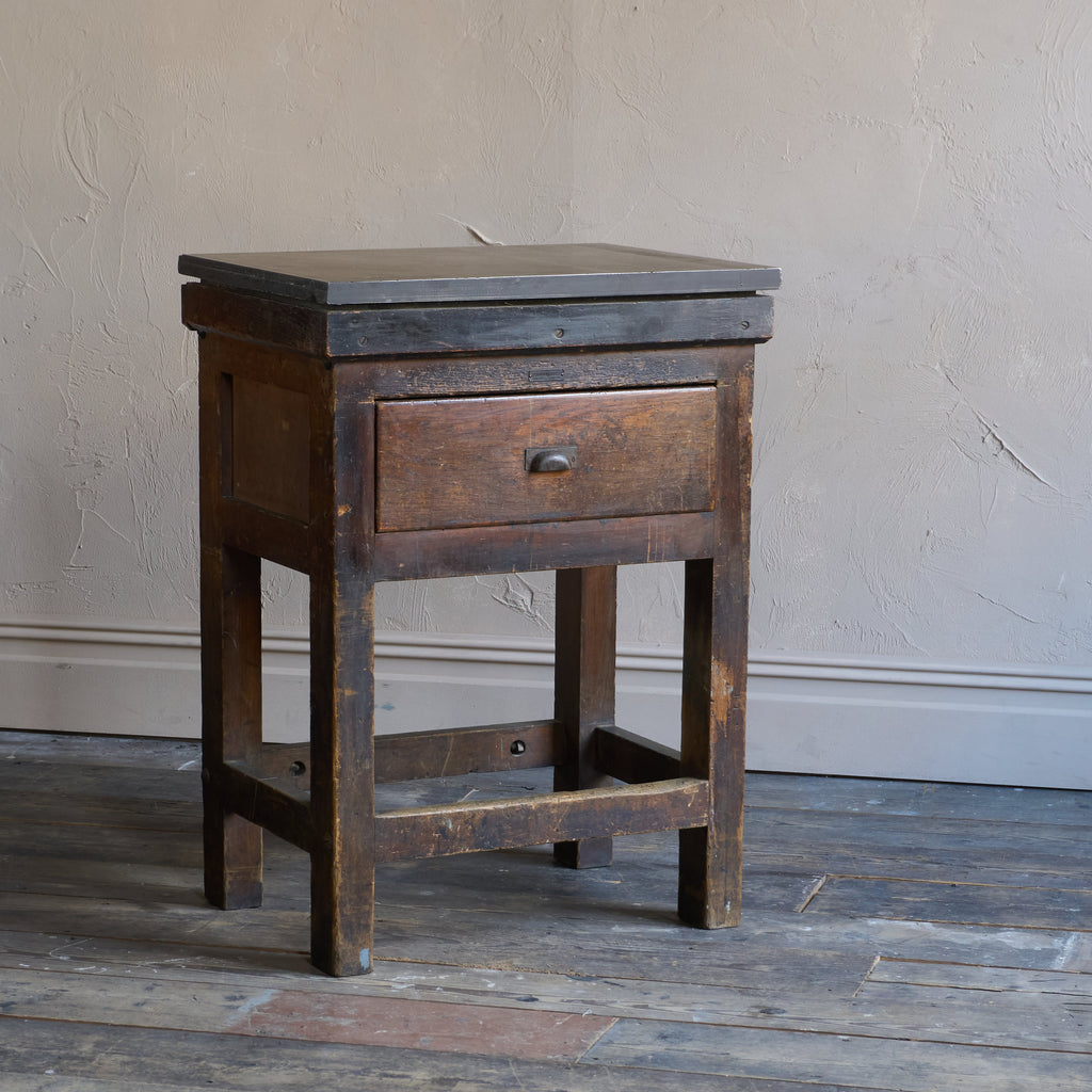 Antique Typesetting Table- printers storage - kitchen island-Antique Storage-KONTRAST