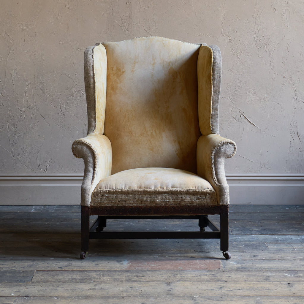 Antique Wingback Armchair-Antique Seating-KONTRAST