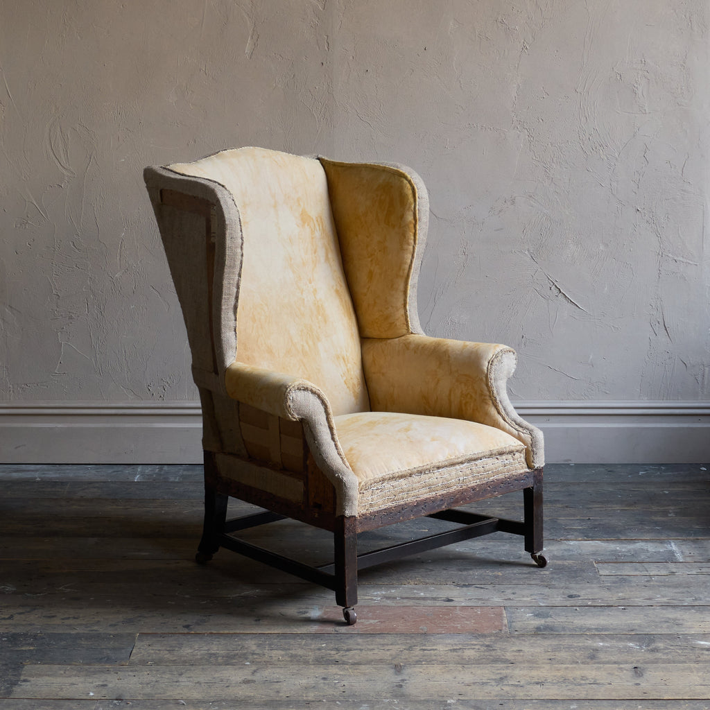 Antique Wingback Armchair-Antique Seating-KONTRAST