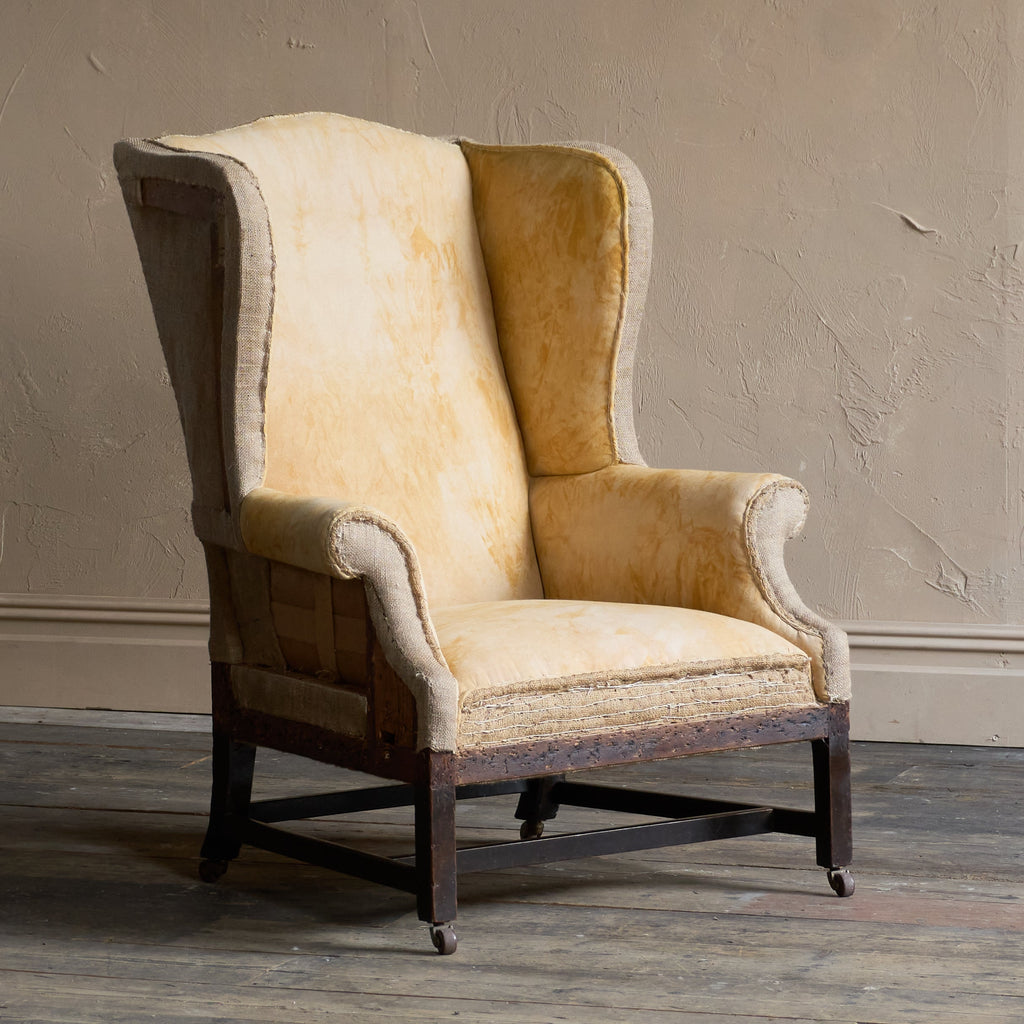 Antique Wingback Armchair-Antique Seating-KONTRAST