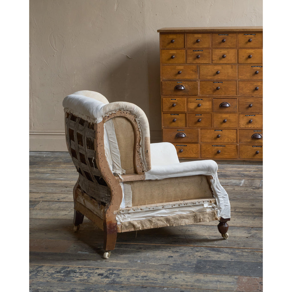 Antique Wingback Armchair att to Sopwith-Antique Seating-KONTRAST