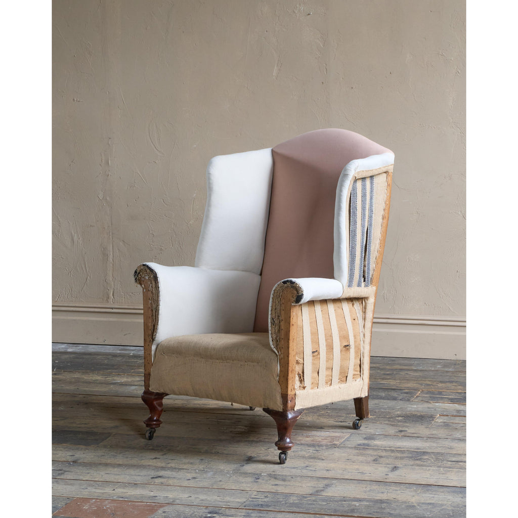 Antique Wingback Armchair - now restored-Antique Seating-KONTRAST