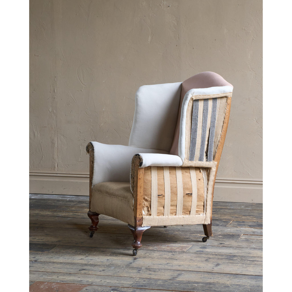 Antique Wingback Armchair - now restored-Antique Seating-KONTRAST
