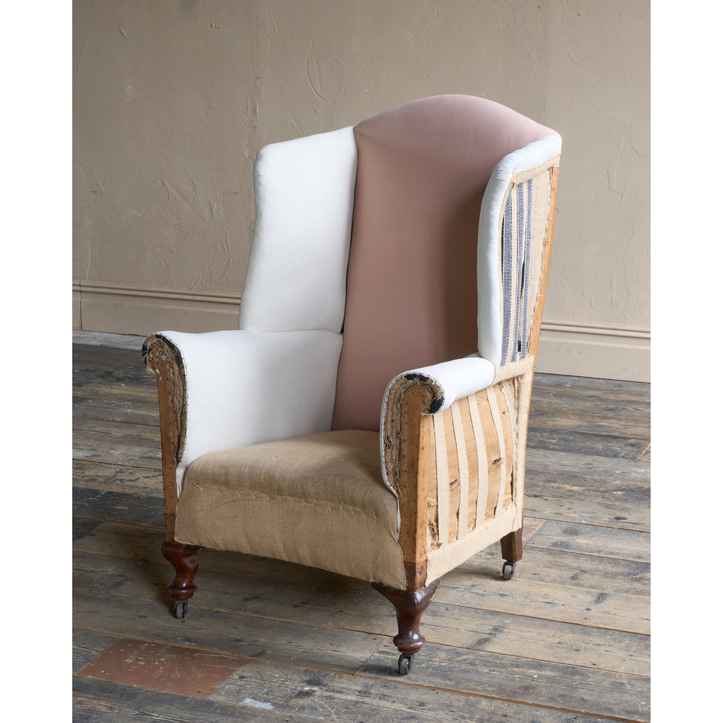 Antique Wingback Armchair - now restored-Antique Seating-KONTRAST