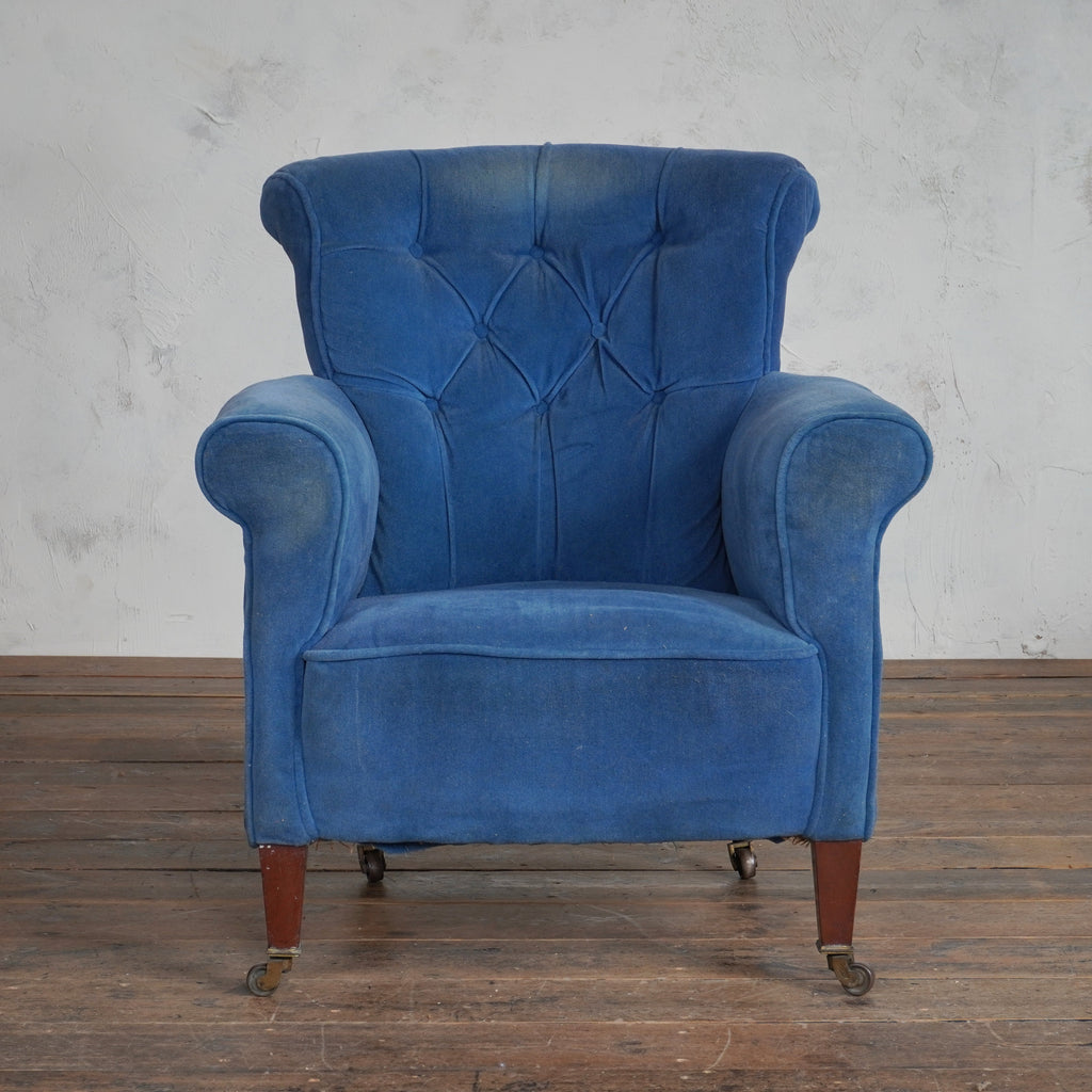 Antique Woodstock Style ArmChair - oversized-Antique Seating-KONTRAST