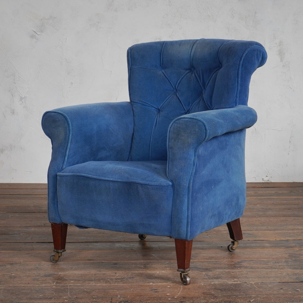 Antique Woodstock Style ArmChair - oversized-Antique Seating-KONTRAST