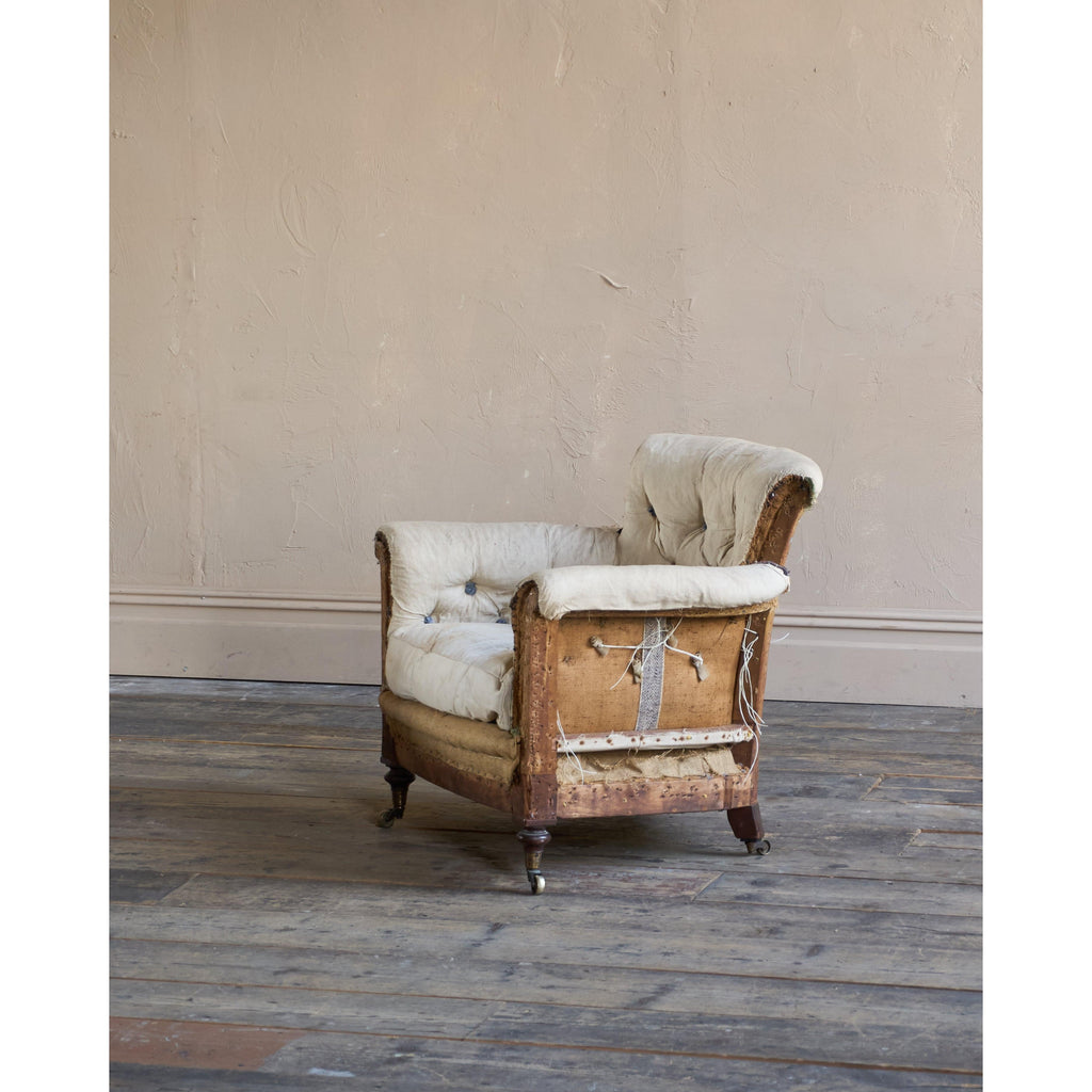 Antique Woodstock Style Armchair-Antique Seating-KONTRAST