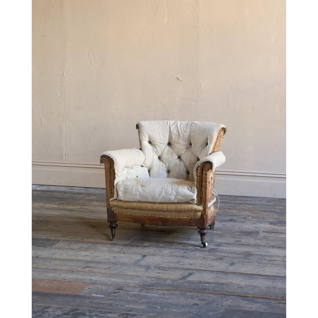 Antique Woodstock Style Armchair-Antique Seating-KONTRAST