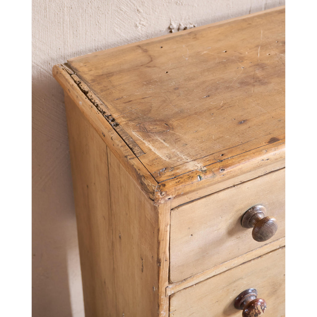 Antique pine haberdashery bank of drawers-Antique Storage-KONTRAST