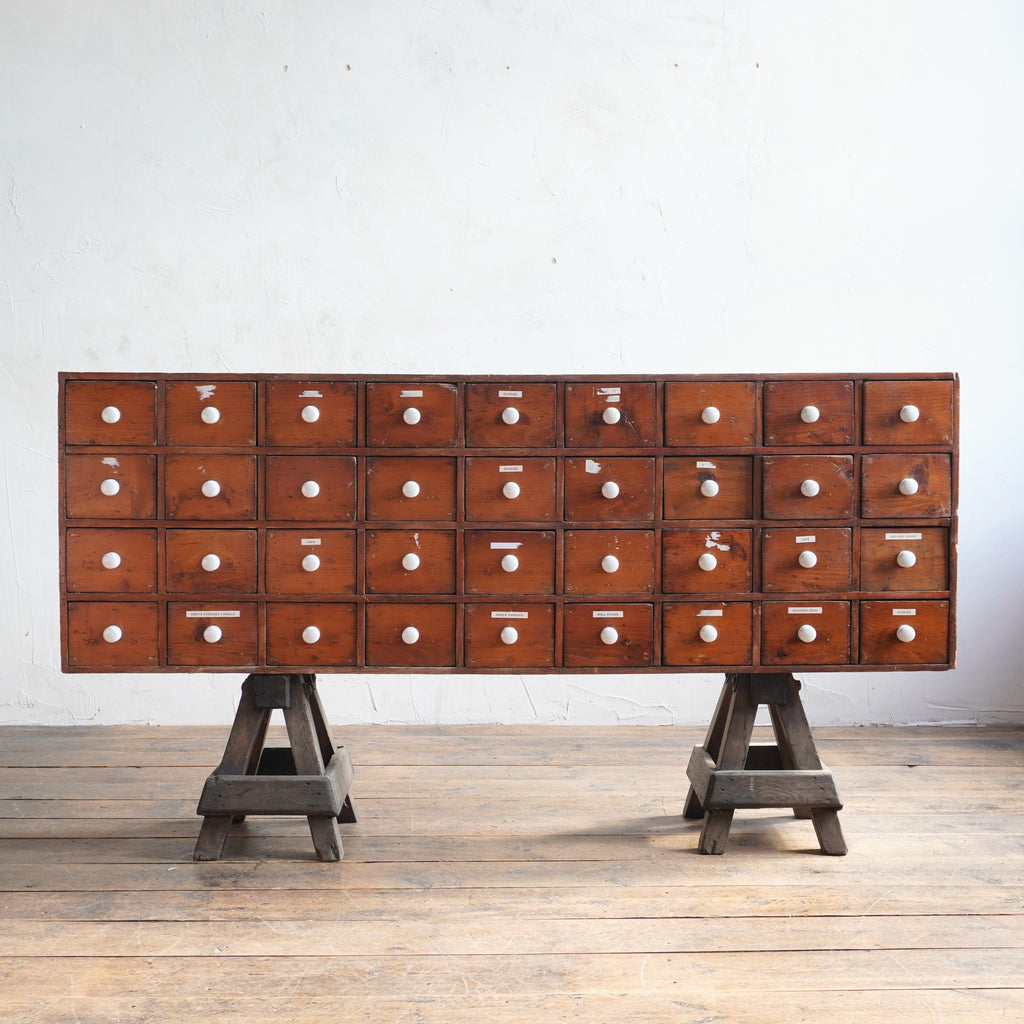 Bank of Apothecary Drawers-KONTRAST