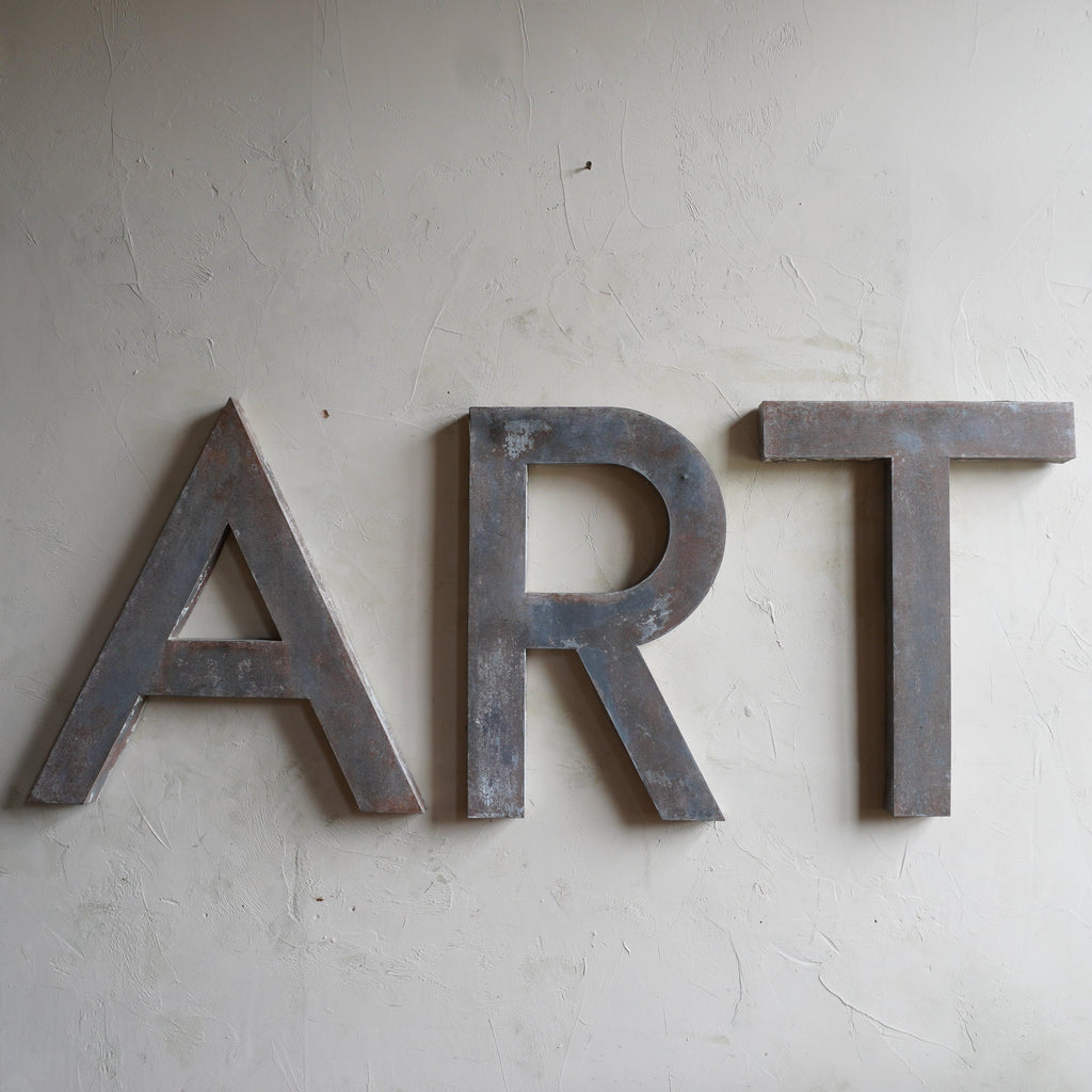 Distressed Metal Letters, ART-KONTRAST