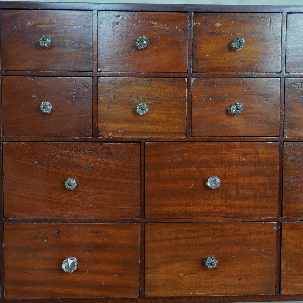 Early 20th century chemists apothecary drawers-Antique Storage-KONTRAST