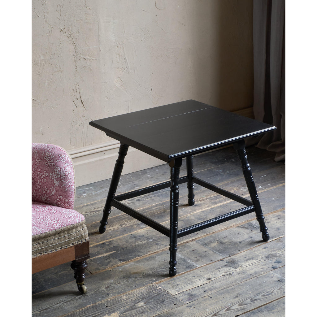 Ebonised Side Table by Hindley and Sons.-Antique Tables-KONTRAST