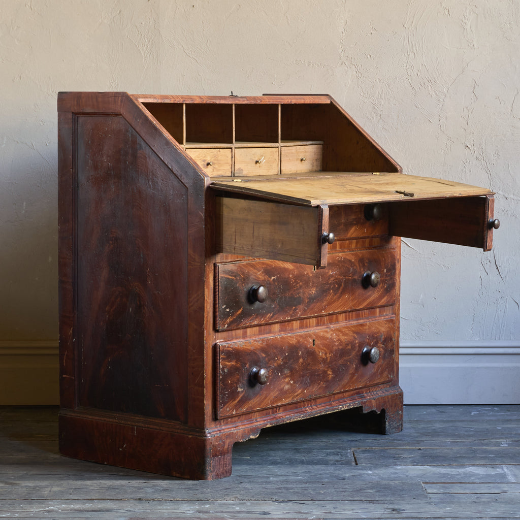 Faux Mahogany Bureau-Antique Storage-KONTRAST