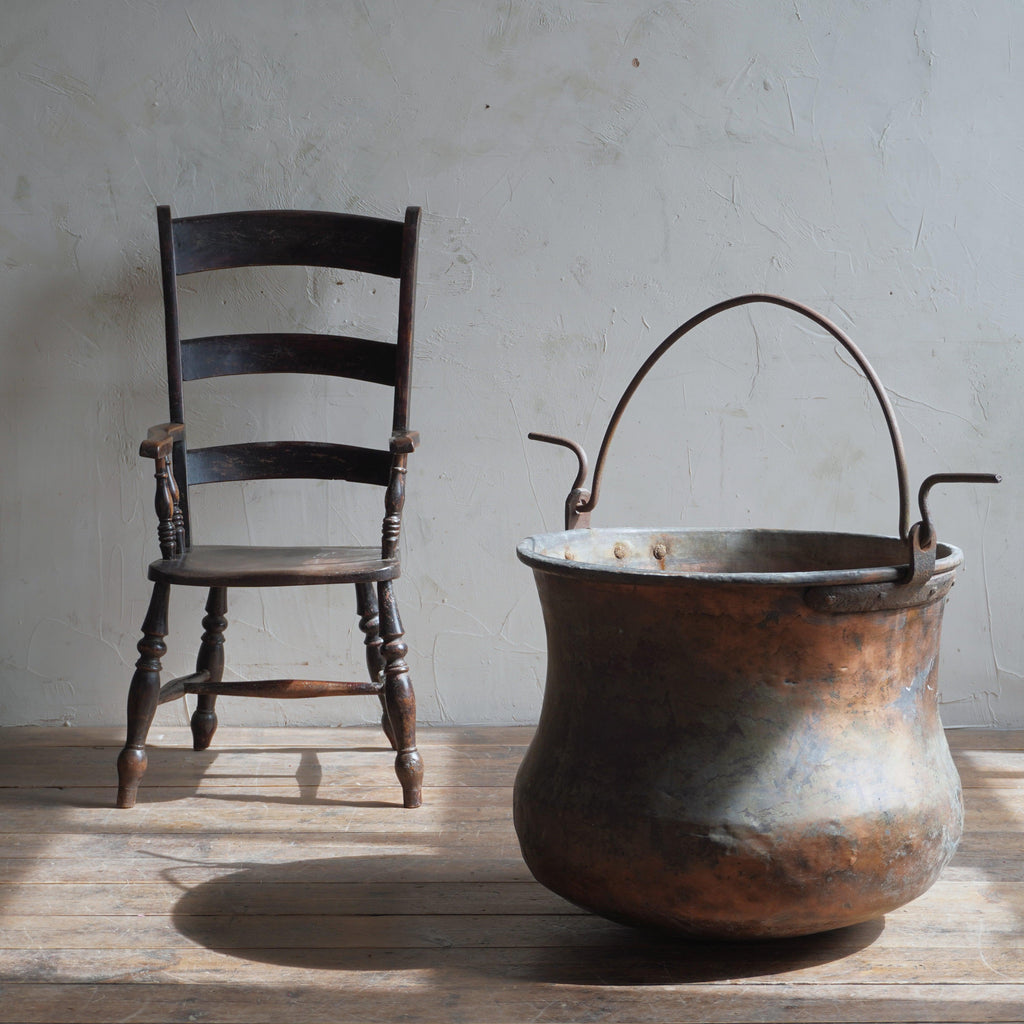 French Copper Cauldron - 19th century-Antique Decor / Accessories-KONTRAST