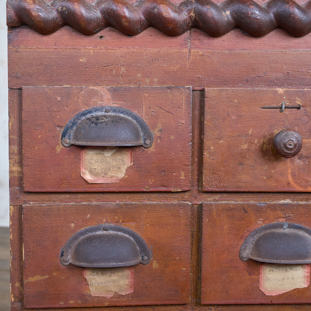 French Ironmongers Drawers-Antique Storage-KONTRAST