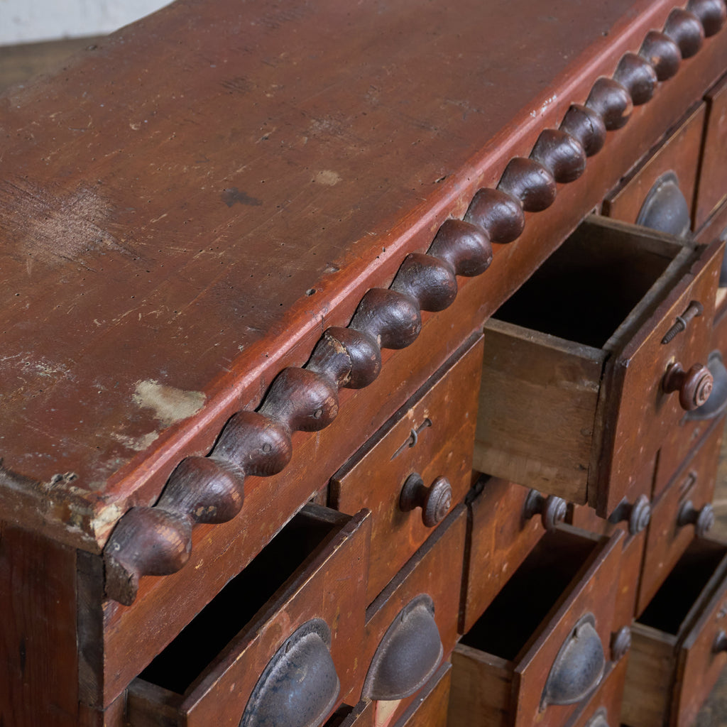 French Ironmongers Drawers-Antique Storage-KONTRAST