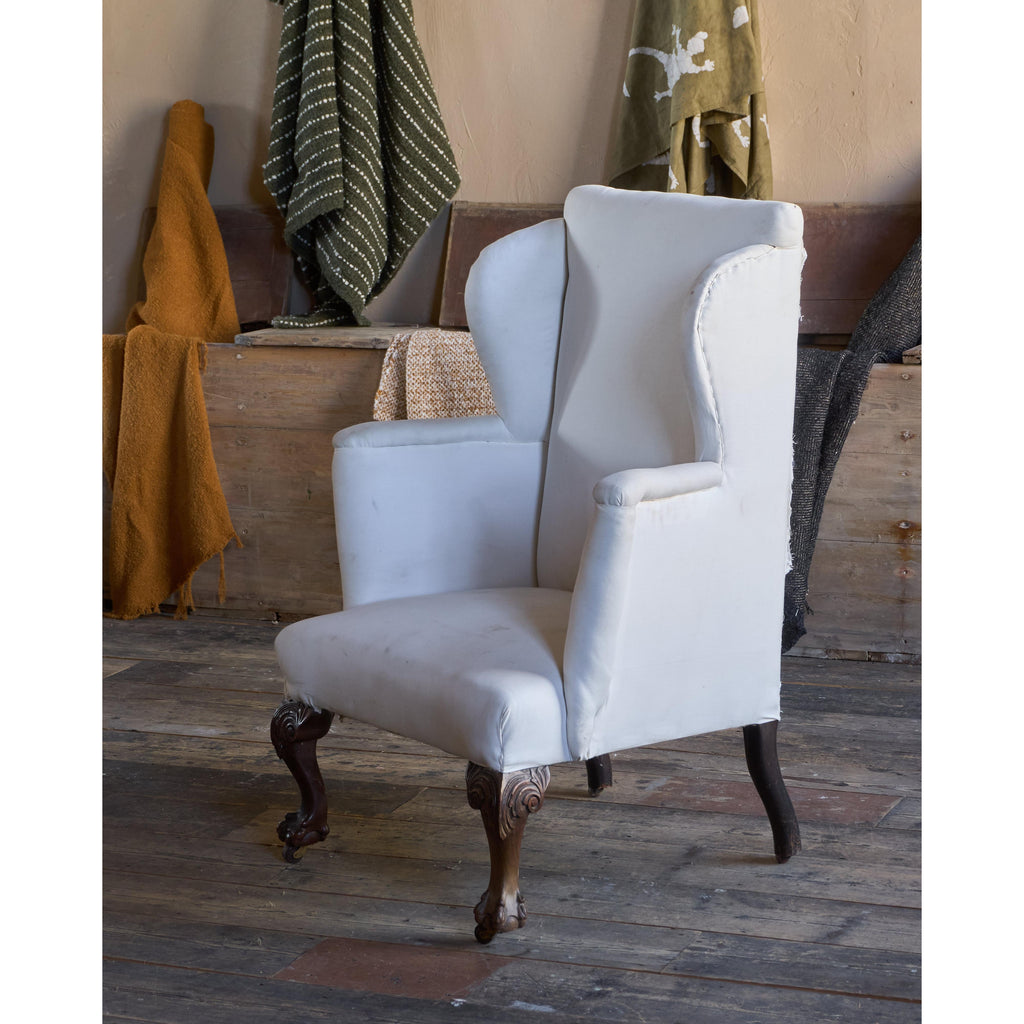 George ll style wingback armchair-Antique Seating-KONTRAST