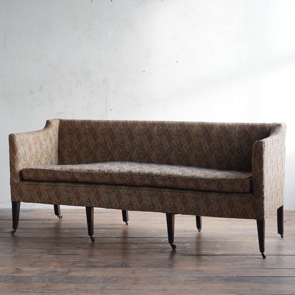 Georgian Sofa with Square Back-Antique Seating-KONTRAST