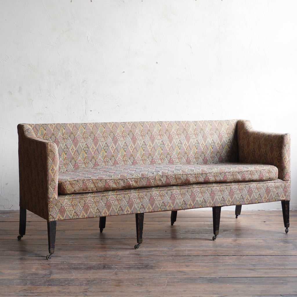 Georgian Sofa with Square Back-Antique Seating-KONTRAST