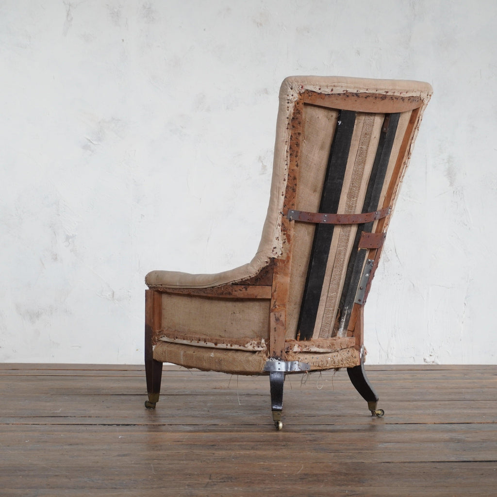 Georgian Style High Back Chair-Antique Seating-KONTRAST
