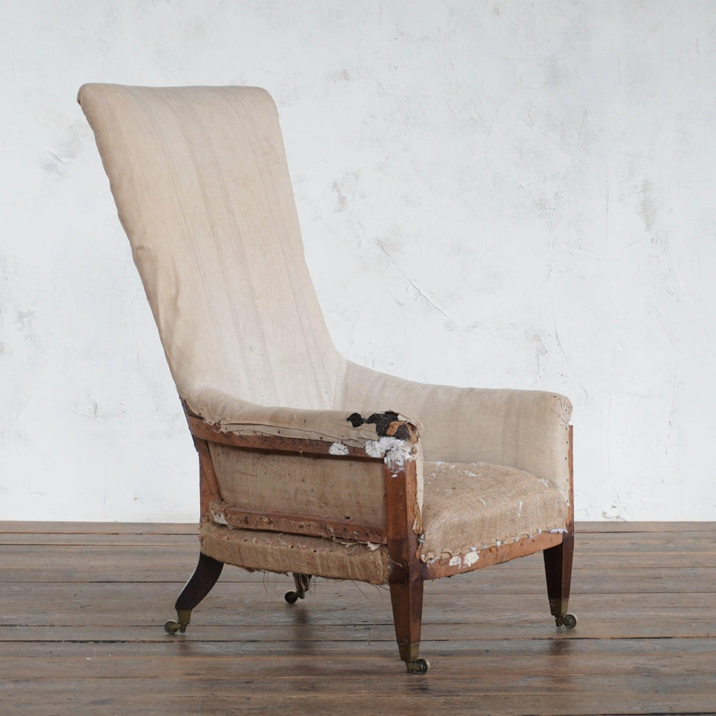 Georgian Style High Back Chair-Antique Seating-KONTRAST