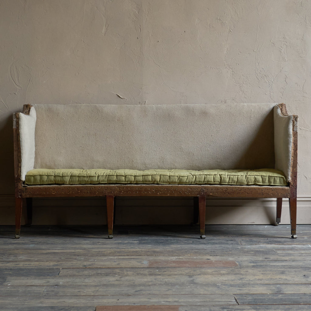 Georgian square back sofa - 8 Legs-Antique Seating-KONTRAST