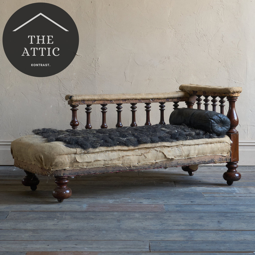 Gothic Revival Chaise Longue-Antique Seating-KONTRAST