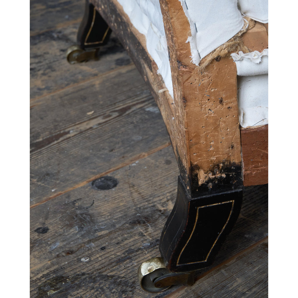 Howard Style Armchair - aesthetic movement legs-Antique Seating-KONTRAST