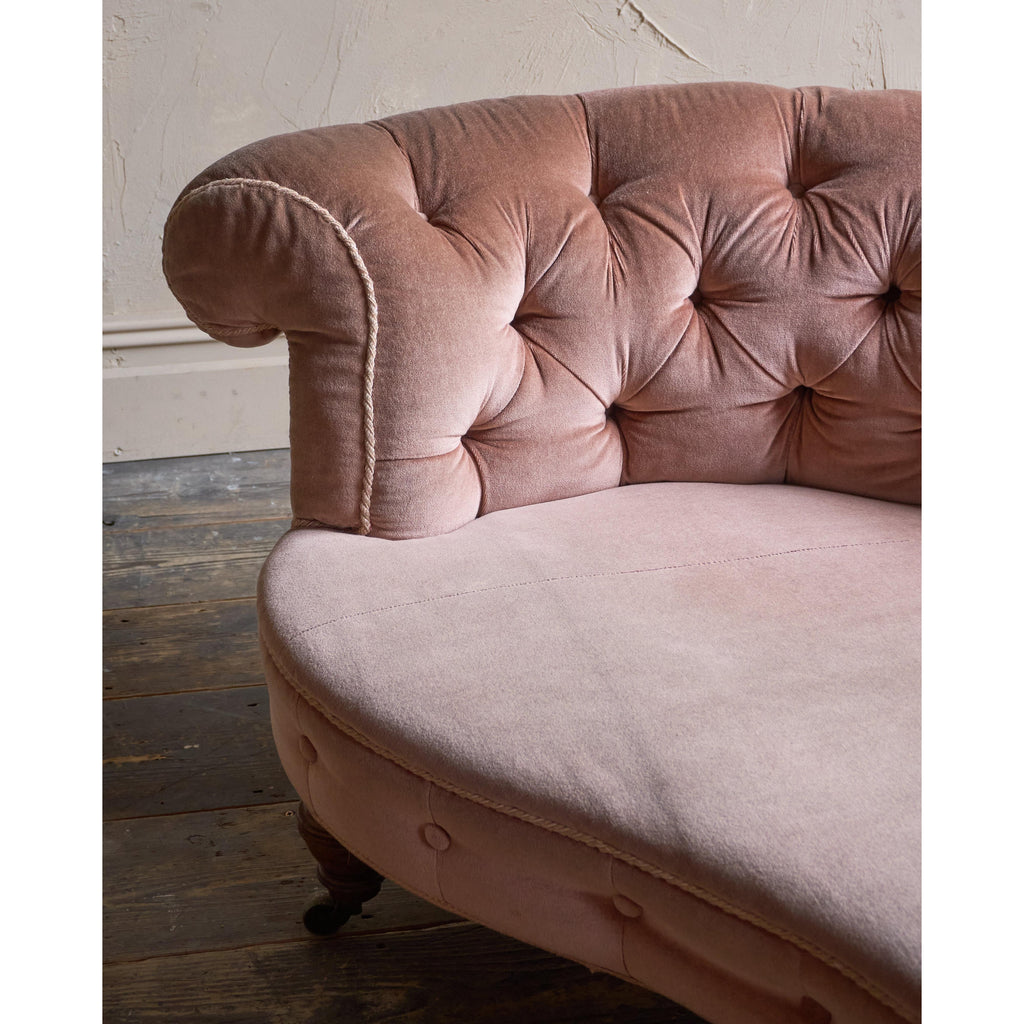 Howard and Sons Curved Sofa, Kidney Shaped-Antique Seating-KONTRAST