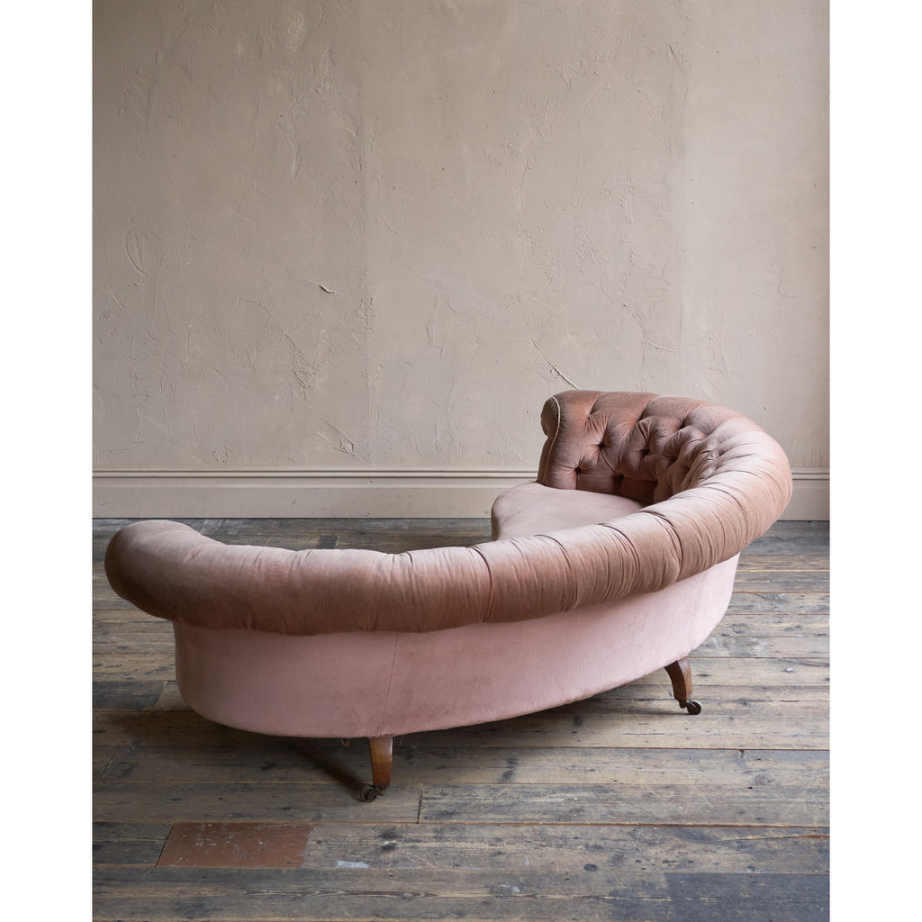 Howard and Sons Curved Sofa, Kidney Shaped-Antique Seating-KONTRAST