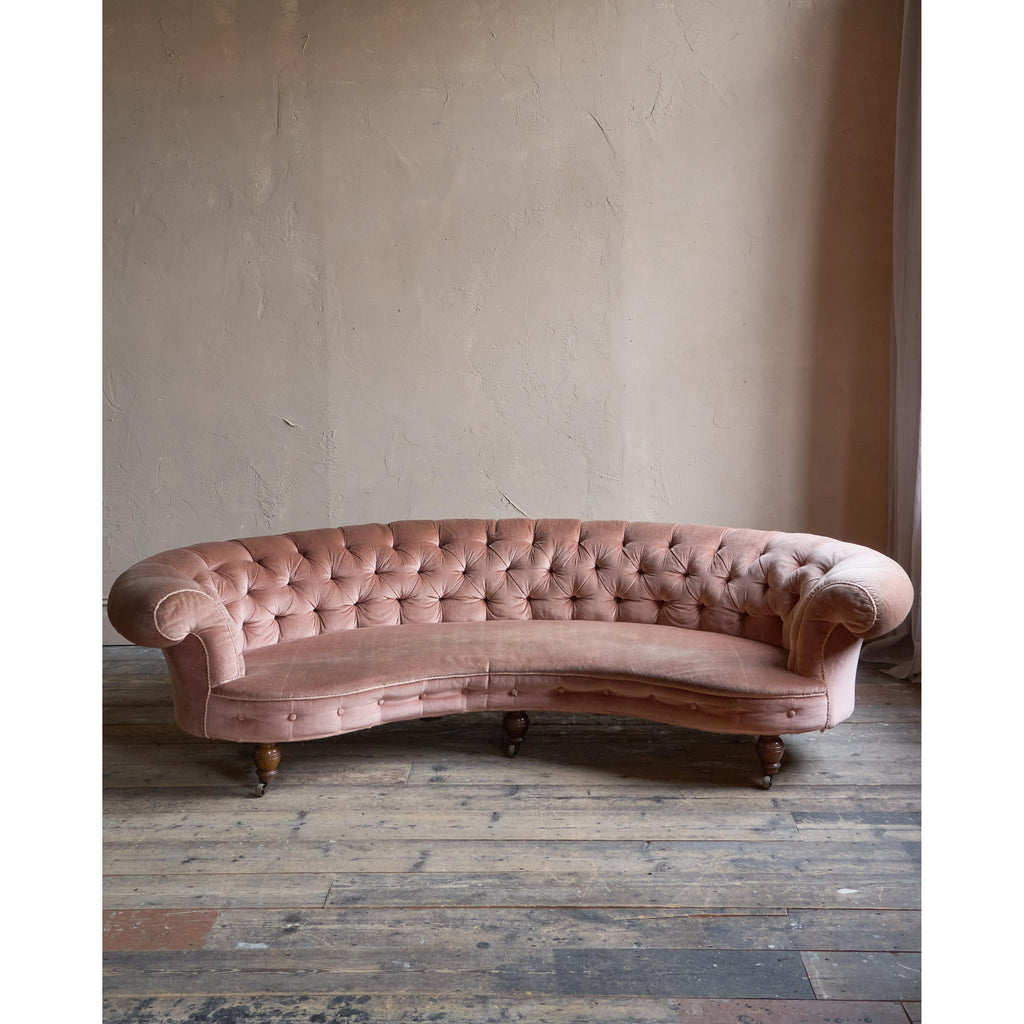 Howard and Sons Curved Sofa, Kidney Shaped-Antique Seating-KONTRAST