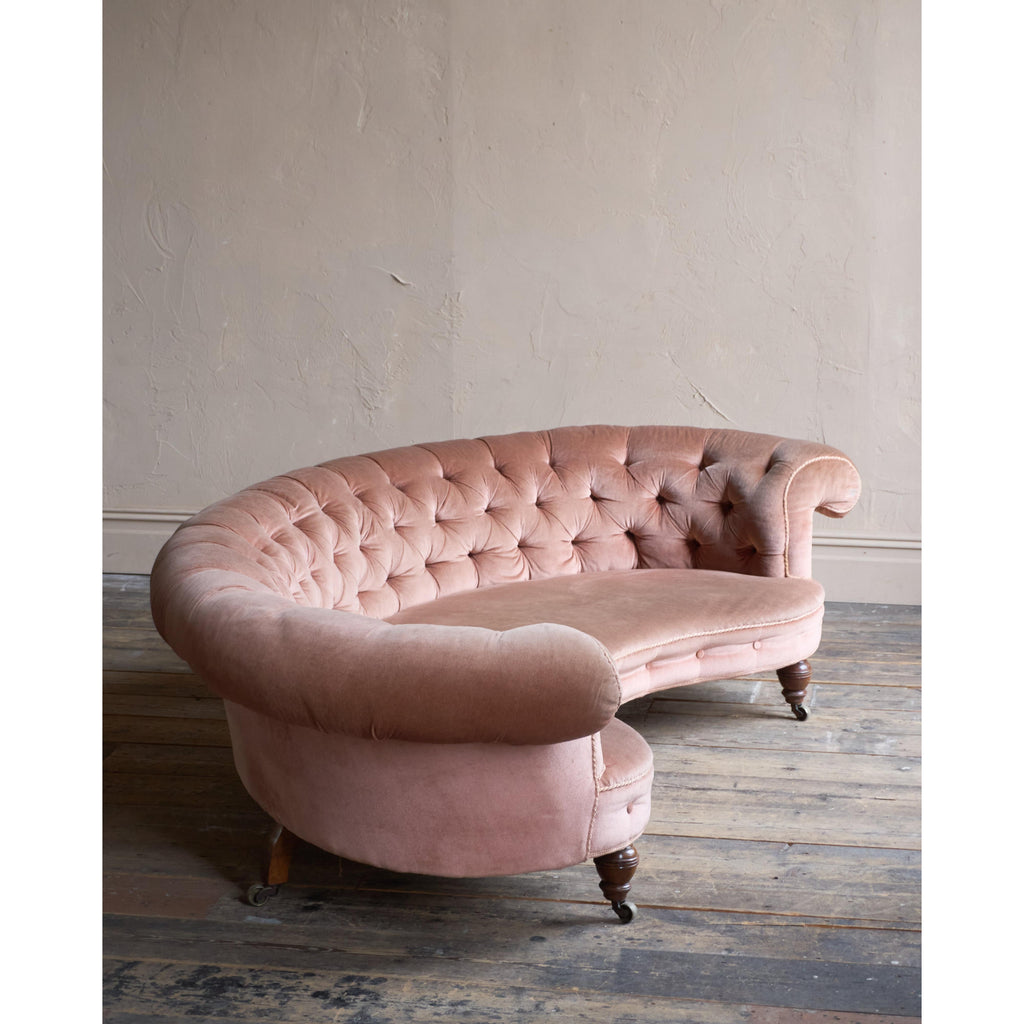 Howard and Sons Curved Sofa, Kidney Shaped-Antique Seating-KONTRAST