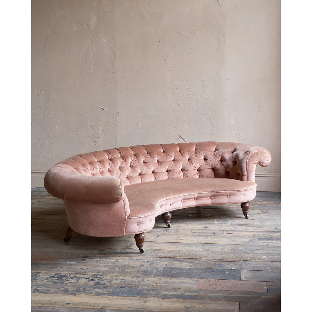 Howard and Sons Curved Sofa, Kidney Shaped-Antique Seating-KONTRAST