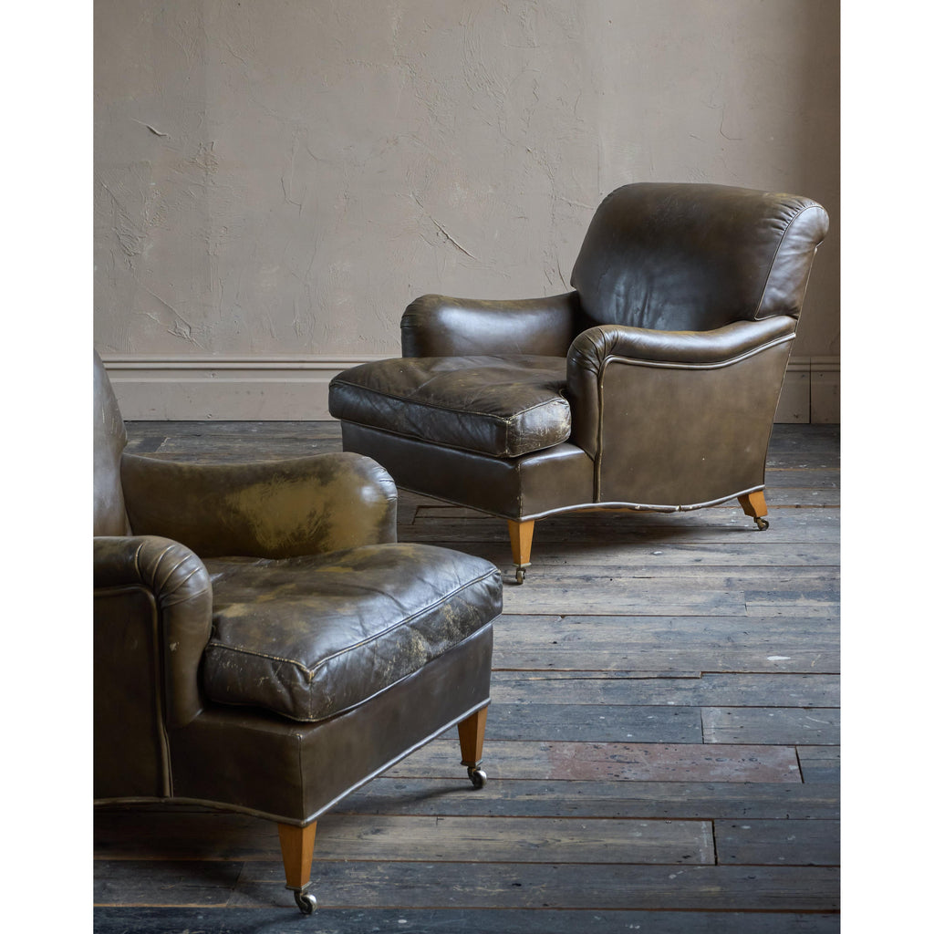 Howard and Sons - Pair of Ivor Armchairs-Antique Seating-KONTRAST