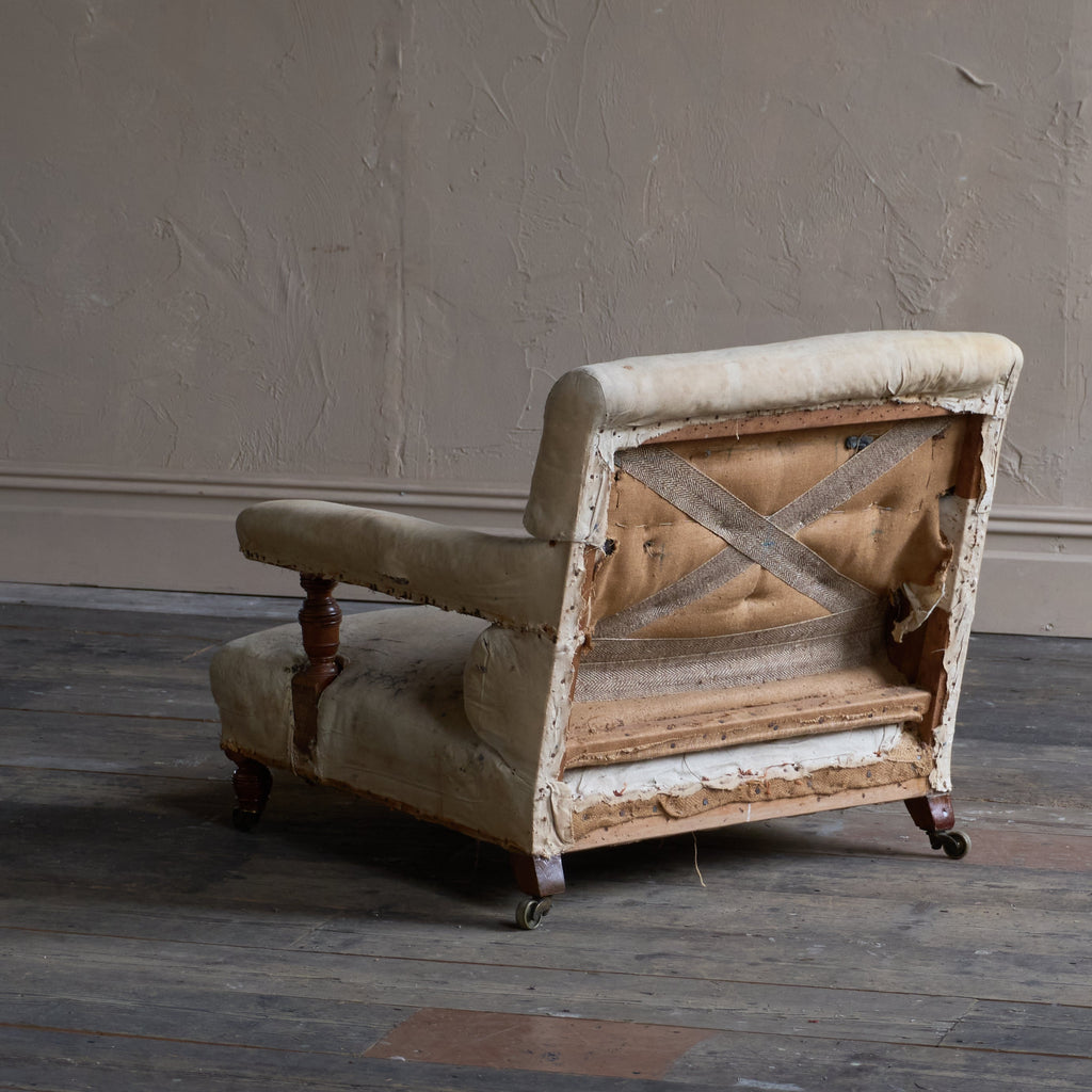 Howard and Sons open armchair c1880-Antique Seating-KONTRAST