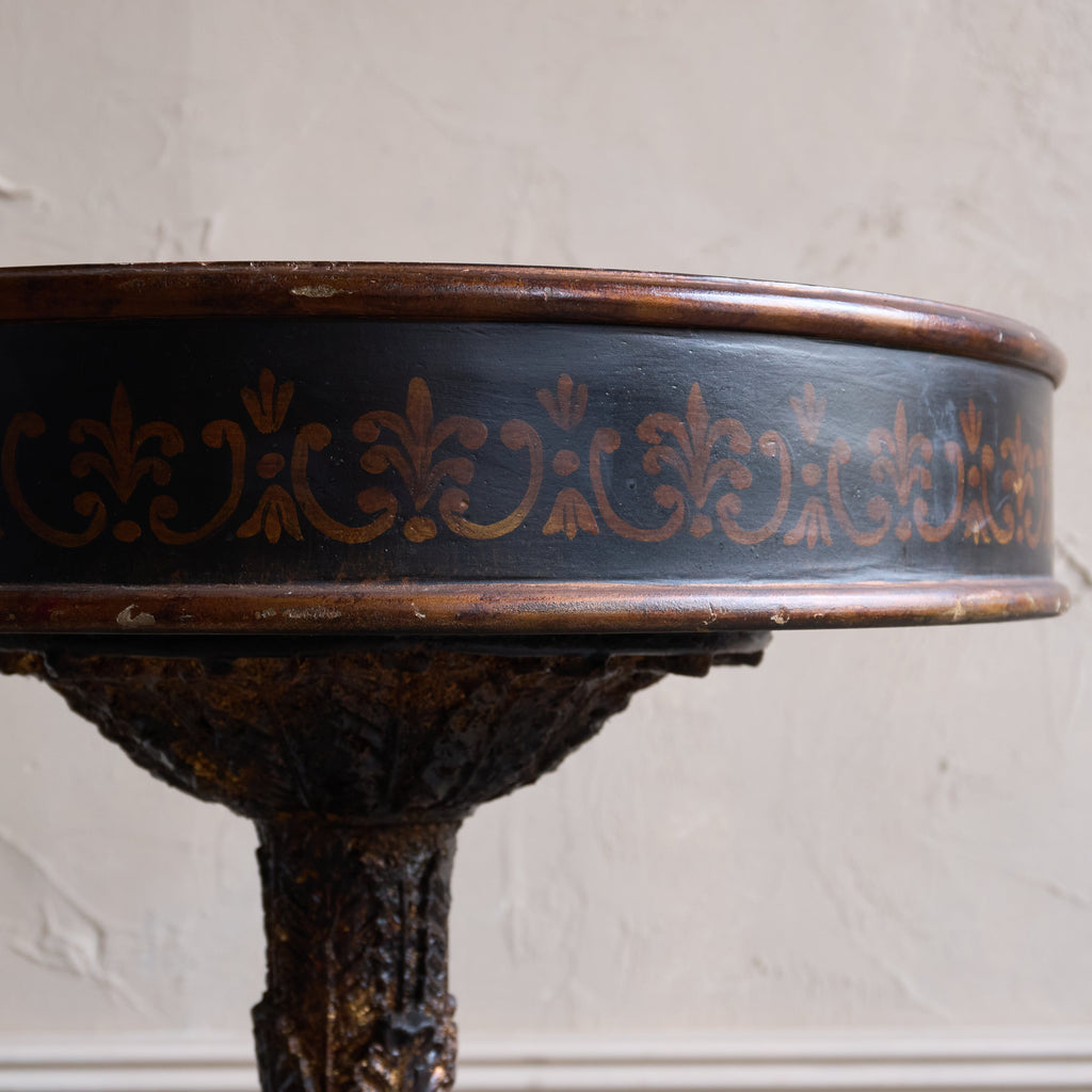 Italian painted & gilt carved side table-Antique Seating-KONTRAST