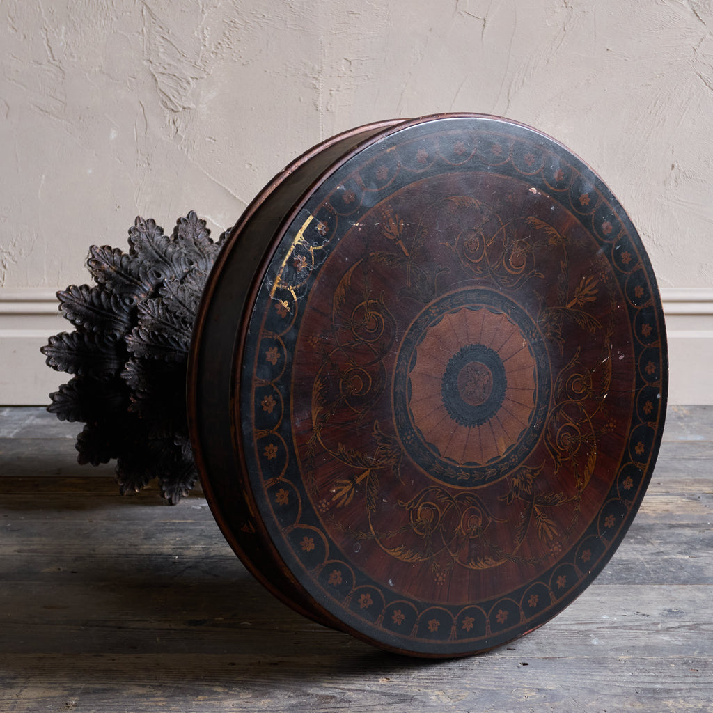 Italian painted & gilt carved side table-Antique Seating-KONTRAST